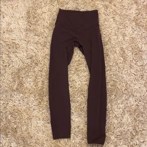 Dark purple Lululemon leggings